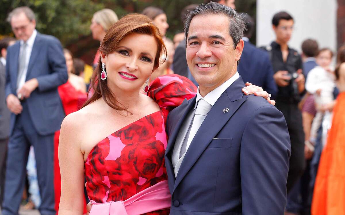 Papás del novio. Cordelia Elizondo de Préstamo y Arturo Préstamo