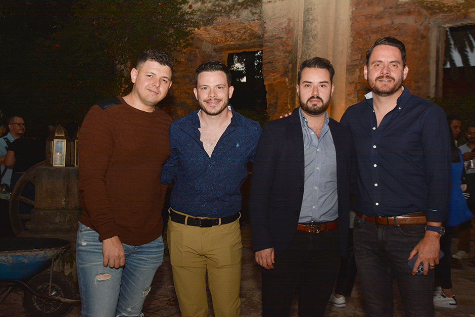 Óscar Camarena, Gustavo Navarrete, Erick Pérez y Lalo Paredes