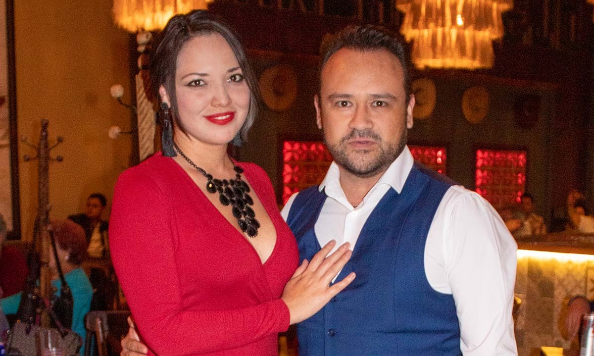 Jessica Rojas y Oguer Candelaria