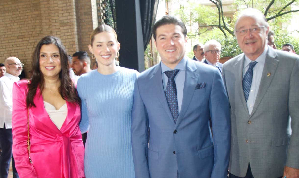Lorenia Canavati, Mariana Rodríguez de García, Samuel García y  Javier Navarro