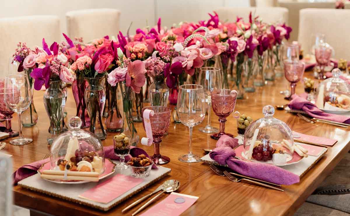 Decoración con temática Shades of Pink / Fotos: Fergo Photo