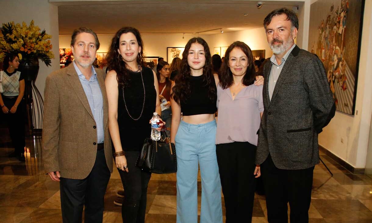 David Pérez Maldonado, Paty Guzmán de Pérez Maldonado, Regina Echeverría, Gaby Torres y Héctor Echeverría
