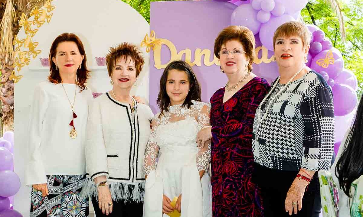 Luisi Eguiluz, Tere Eguiluz, Conchita Eguiluz, Maruca Eguiluz y Daniela Pereda