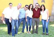 Eduardo, Paco, Zúñiga, Sory, Jorge y Ana Laura
