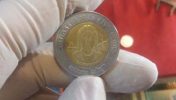 "La Soldadera" es una moneda conmemorativa del Centenario de la Revolución Mexicana (Foto: Cortesía)