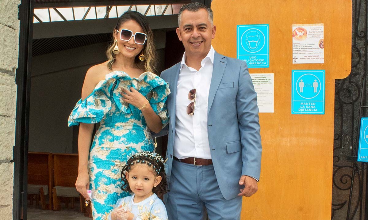 Sanddy Fuentes, Gabriel Perales e Isabella Perales (Fotos: Arturo Valdez)