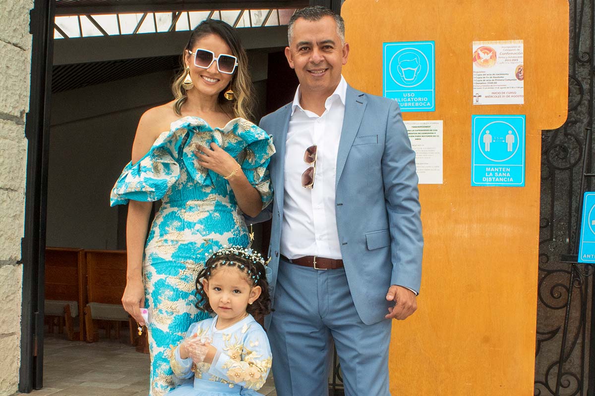 Sanddy Fuentes, Gabriel Perales e Isabella Perales (Fotos: Arturo Valdez)