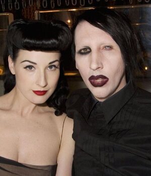 Dita Von Teese y su relación con su ex esposo, Marilyn Manson (Foto: Instagram)