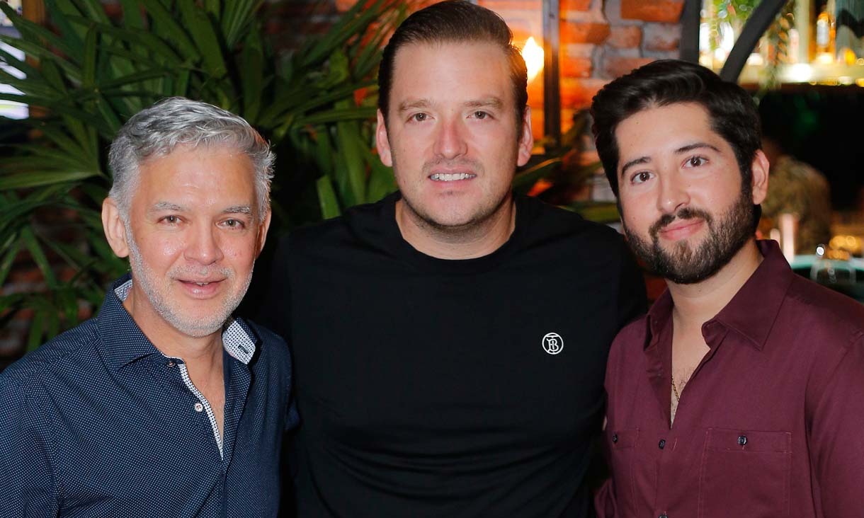 Marco Amaya, Alberto Martínez y Hugo Ramírez