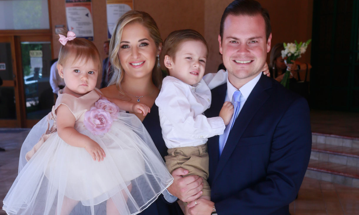 Emilia Sada, Bárbara Cantú de Sada, Gerardo Sada y Gerardo Sada