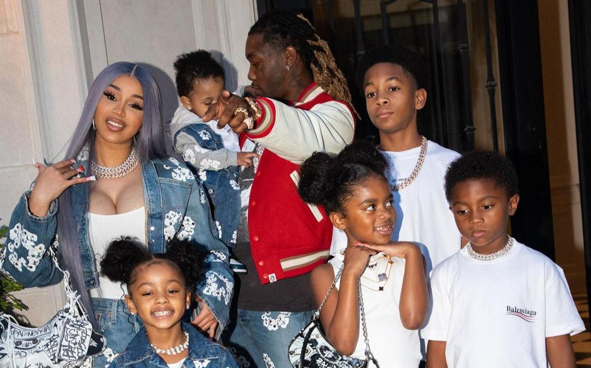 Cardi B: Ellos son sus hijos con Offset (Foto: Instagram)