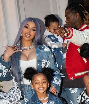 Cardi B: Ellos son sus hijos con Offset (Foto: Instagram)