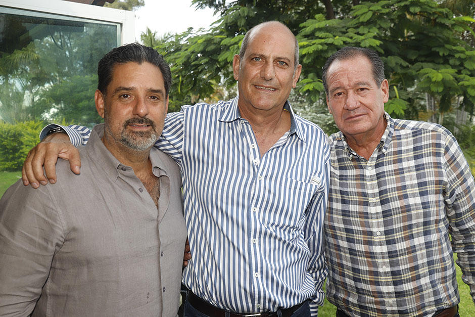Germán Magaña, Antonio Salame y Jorge Moncayo