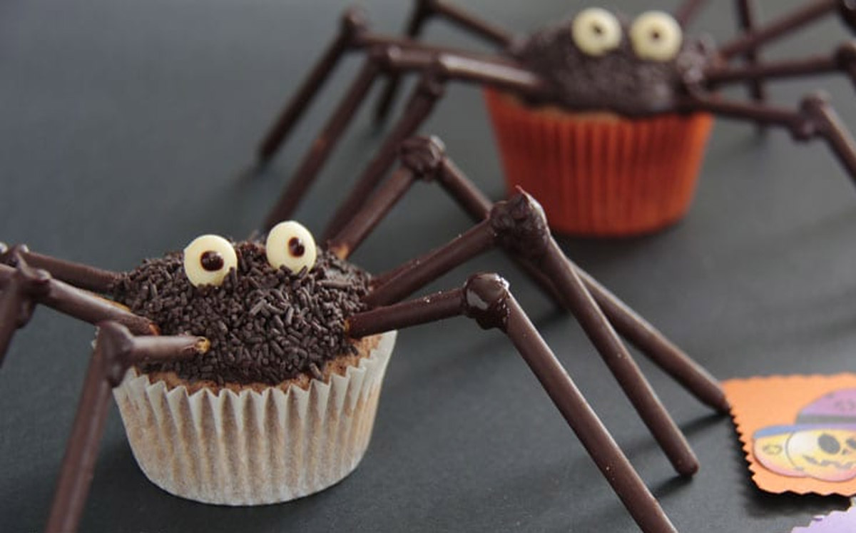 Cupcakes de arañas