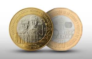 Esta peculiar moneda de 20 pesos puede valer hasta 800 mil Desripcion