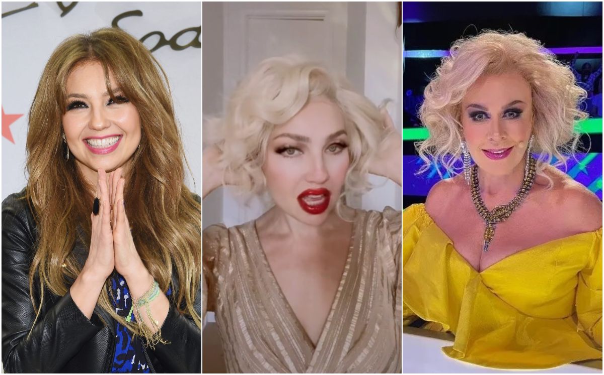 Thalía se disfraza de Marylin Monroe; la comparan con Laura Zapata (Foto: Instagram)