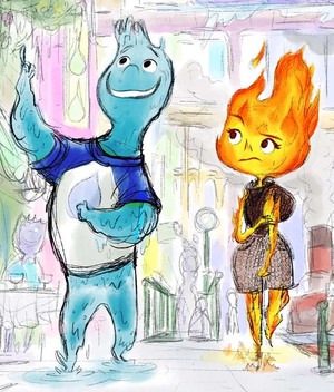 Arte conceptual de 'Elemental' (Pixar)