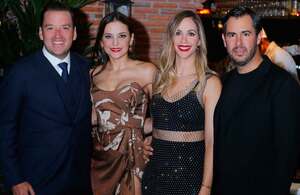 Beto Martínez, Elena Baille de Martínez, Bárbara Laborín de Setién y Víctor Setién. Fotos: Daniel Saldívar