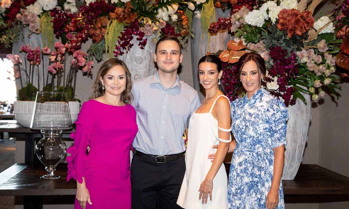 Bonnie Elizondo, Federico Derby, Balbina Gutiérrez y Federica Valdés