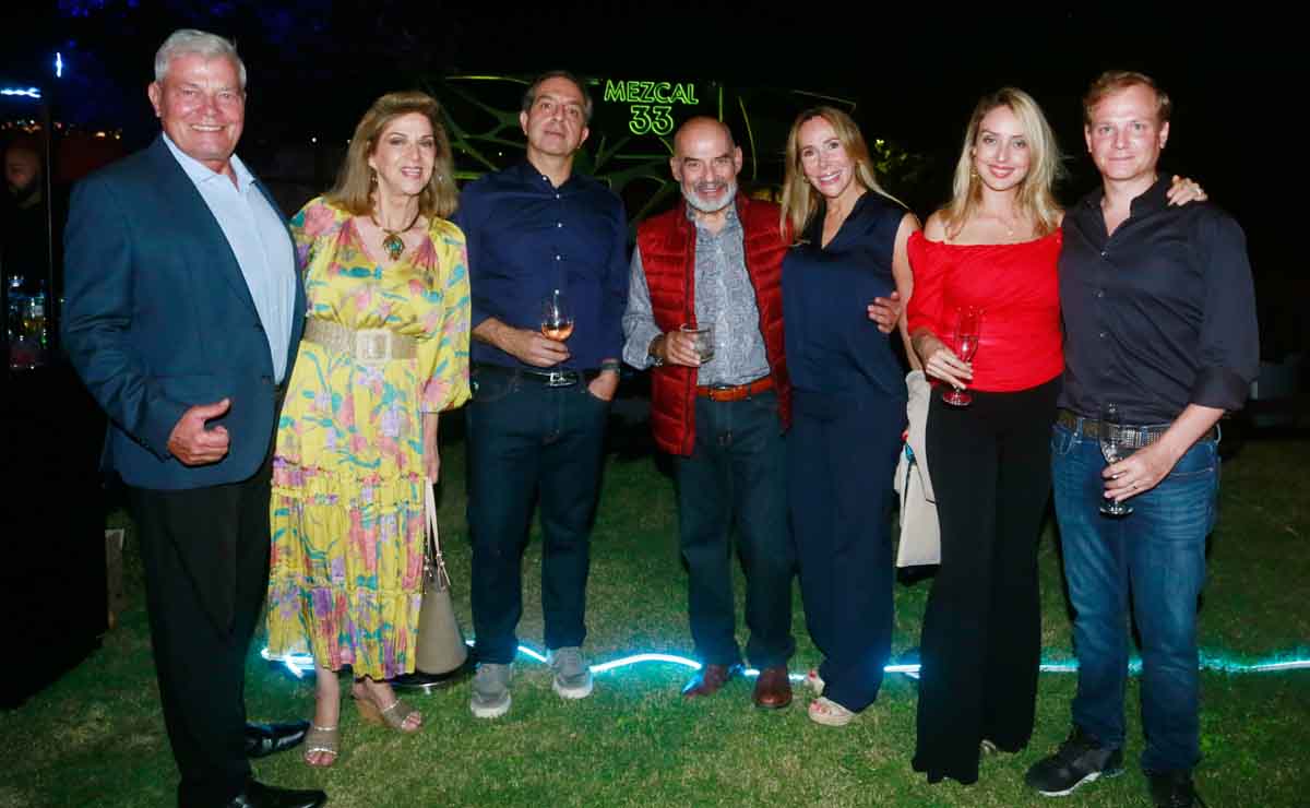 Eric Gustafson, Mina Villarreal de Gustafson, Santiago Clariond, Alberto Villarreal, Sandra Gojón, Leslie Gold y Raúl González / Fotos: Omar Valdez