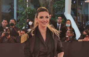 Regina Blandón en Premios Los Metro.