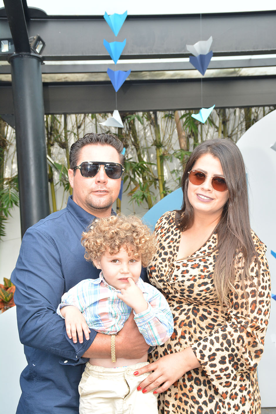 José Miguel Vélez,  Frania Jiménez y Julián Vélez