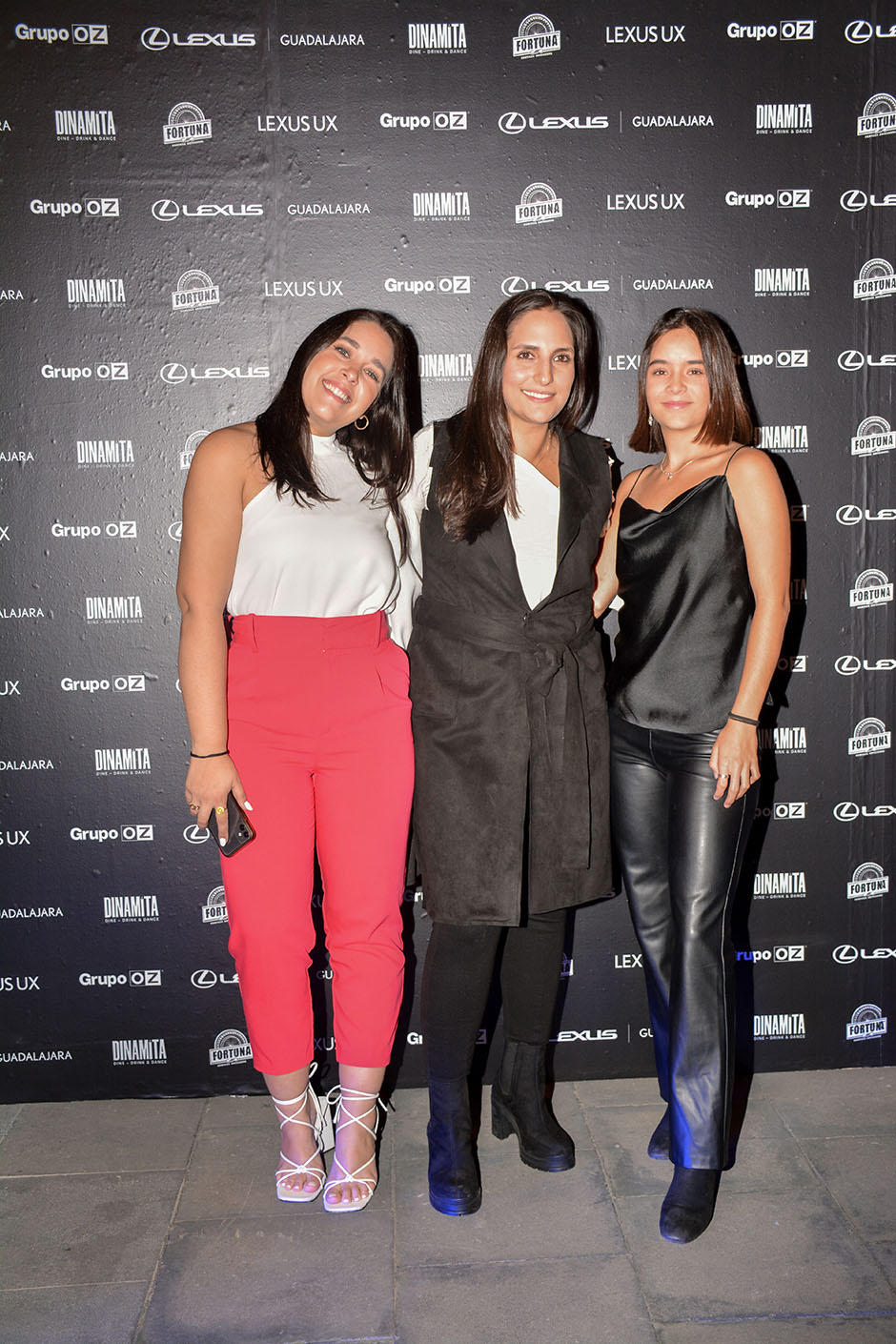 María José Echeverría, Ezbaide Baruqui y Camila Gutiérrez