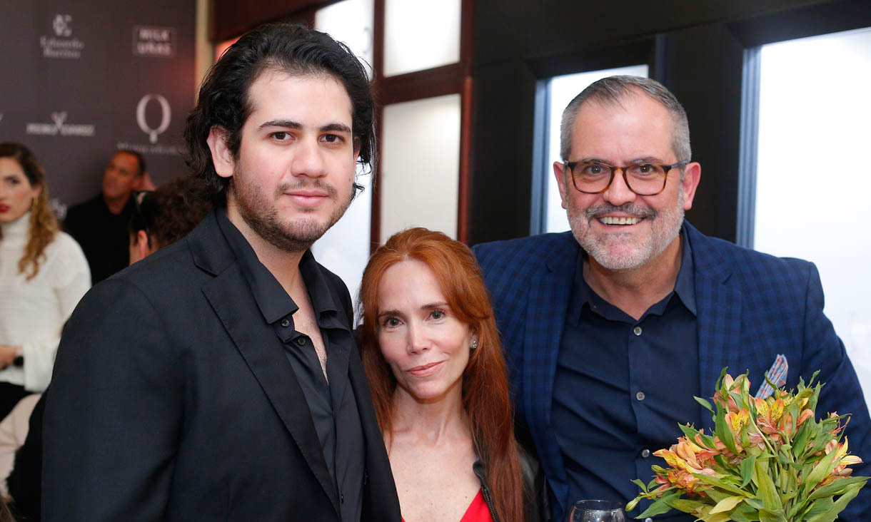 Miguel Aliaga, Mónica De la Garza y Miguel Aliaga