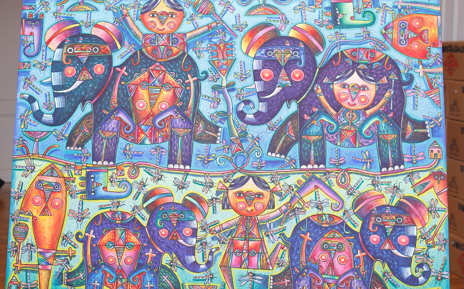 Familia de elefantes por Fernando Andriacci