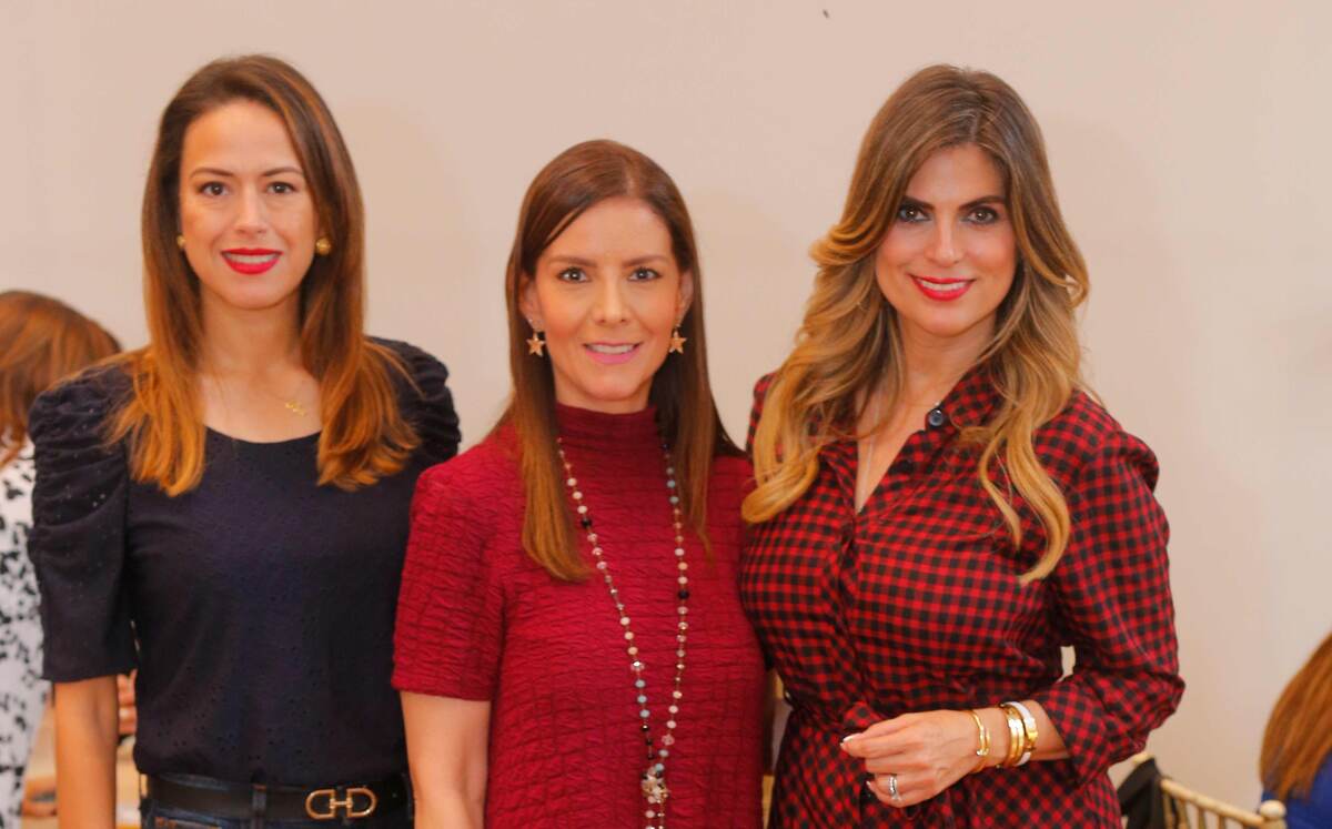 Mirila López, Mónica Martínez y Lorena Cortina