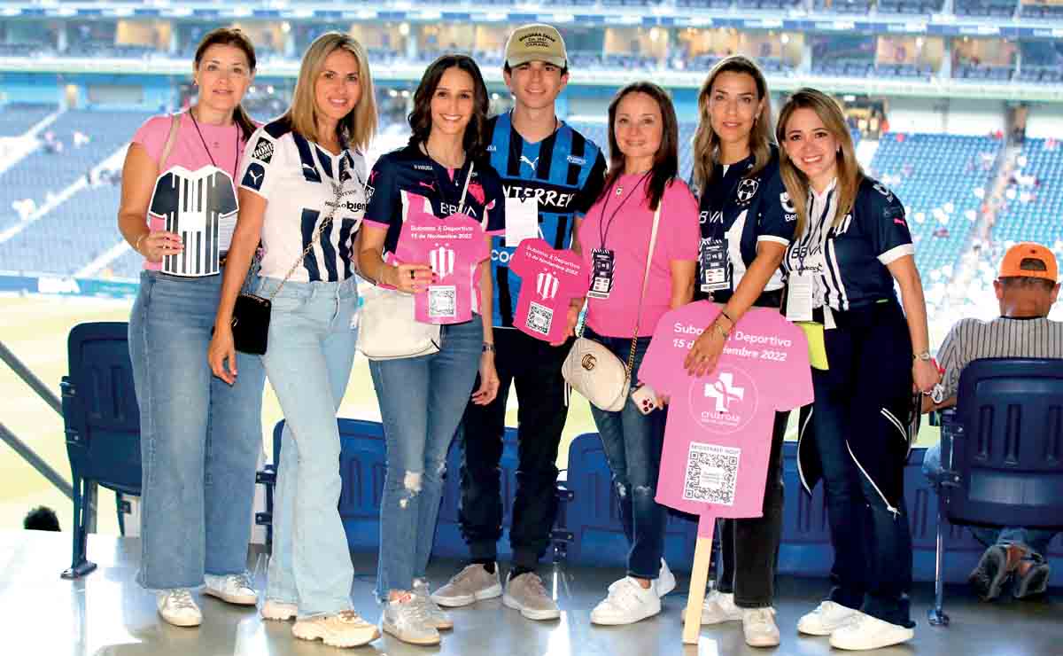 Tania de Ancira, Cruz María Cantú, Gaby Beltrán de De la Garza, Marcelo De la Garza, Mayra García de Canavati, Cristina Gutiérrez y Nancy Salazar / Fo