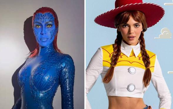 Disfraces de Halloween inspirados en las hermanas Kardashian Jenner.