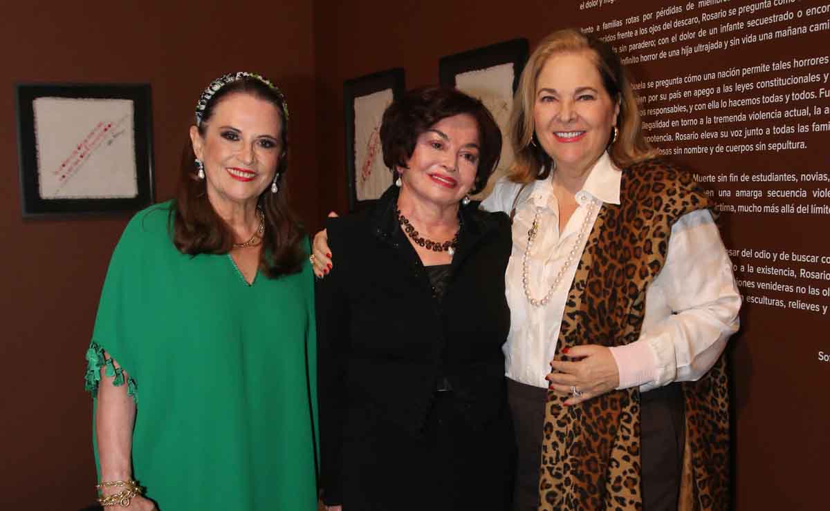 Elvira Lozano de Todd, Martha Chapa y Liliana Melo de Sada  / Fotos: Roberto Alvarado