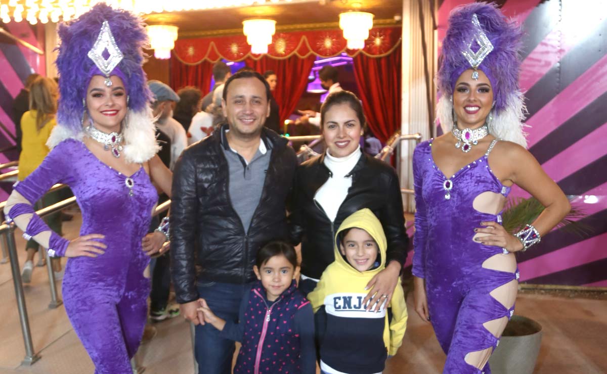 Gerardo, Manyra, Valeria y Leonardo