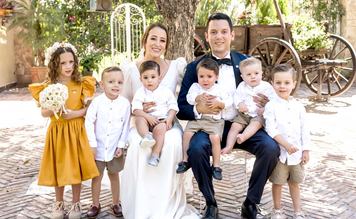 Los pajes. Nerea, Estéban, María, Ricky, Mateo, Gil, Berny y Tato