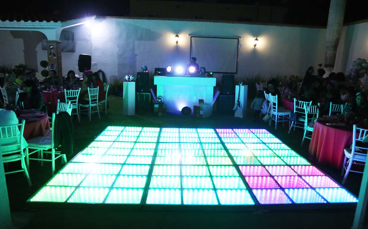 Pista iluminada