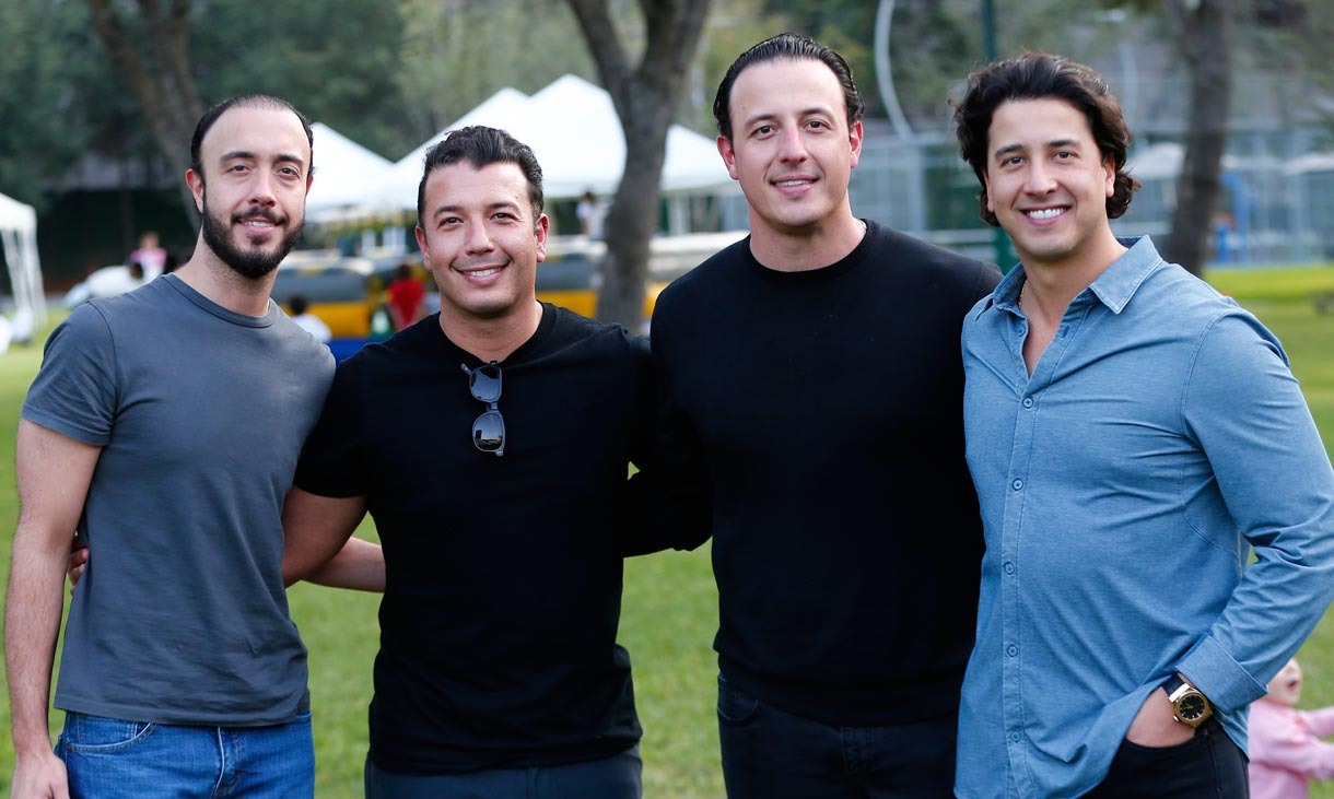 Guille Pérez-Salinas, David Pérez-Salinas, Daniel Pérez-Salinas y Juan Pablo Pérez-Salinas