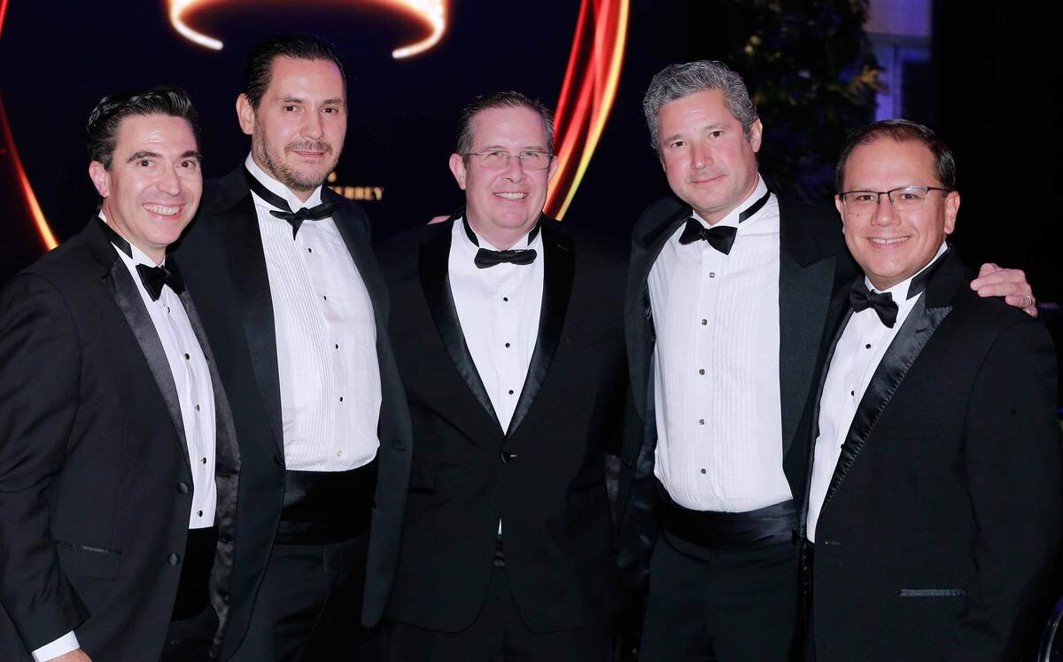 Eduardo Guzmán, Bernardo Elizondo, Gerardo Rico, Federico Medina y César Uribe