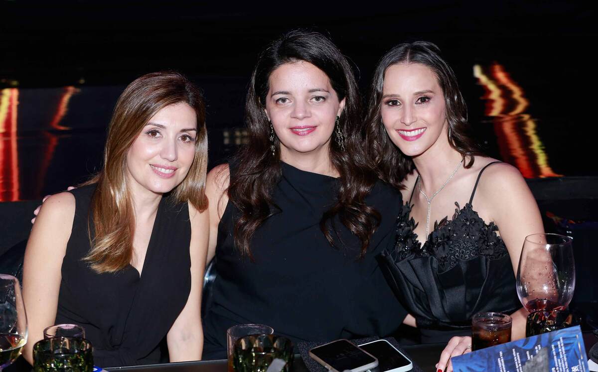 Mónica Garza, Gaby Martínez y Gaby Beltrán de De la Garza