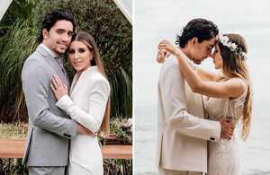 Alexia Hernández y los hermosos vestidos que usó en boda con Alex Fernández.