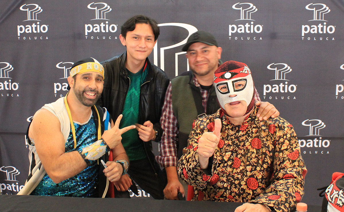 Firma de autógrafos por Octagón y HipHop Man