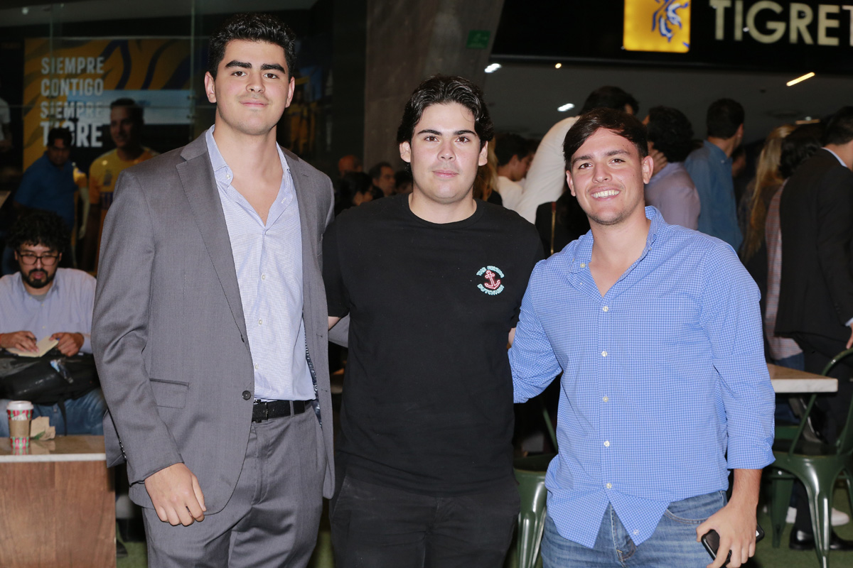 Patricio Sainz, Sergio Villarreal y Juan Ignacio Rodarte