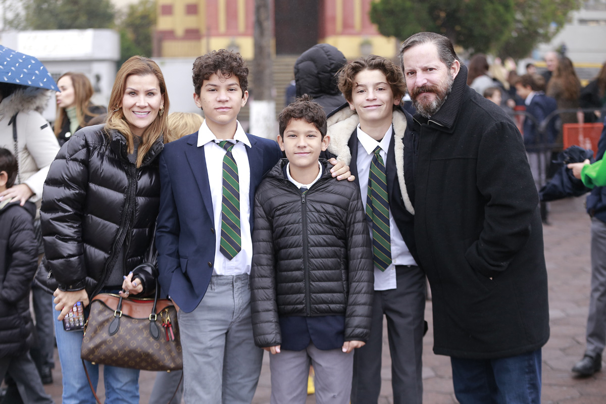 Daniela Madero, Jorge García Noriega, José García Noriega, Patricio Villagómez y Daniel Villagómez