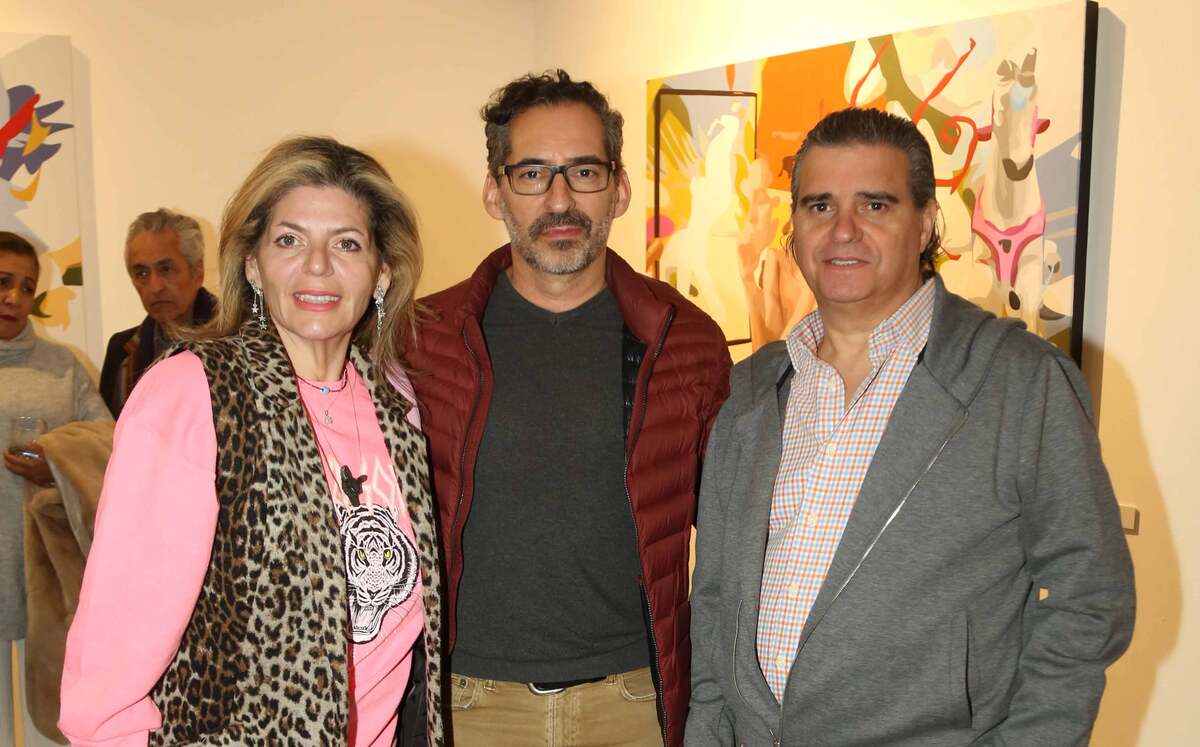 Érika González Brunell de Rodríguez,  José Aviña y Edmundo Rodríguez