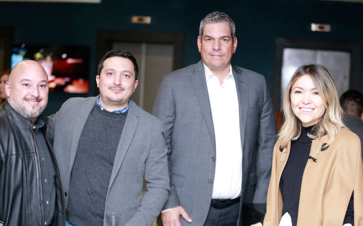 Jesús Pires, Jesús Riojas, Raúl Garza y Barbara Treviño