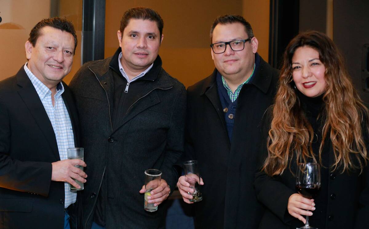 Rafael Mendoza, Sergio Alvarez, Christopher Nieves y Vero Granados
