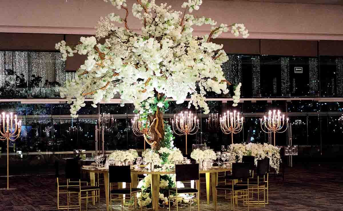 Decoración de la boda estuvo a cargo de Armando Elizondo / Fotos: Walter López Fotografía