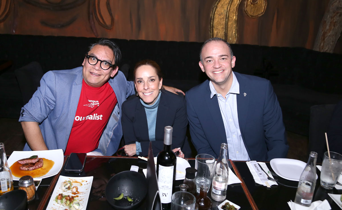 Fernando, Paulina y Eduardo
