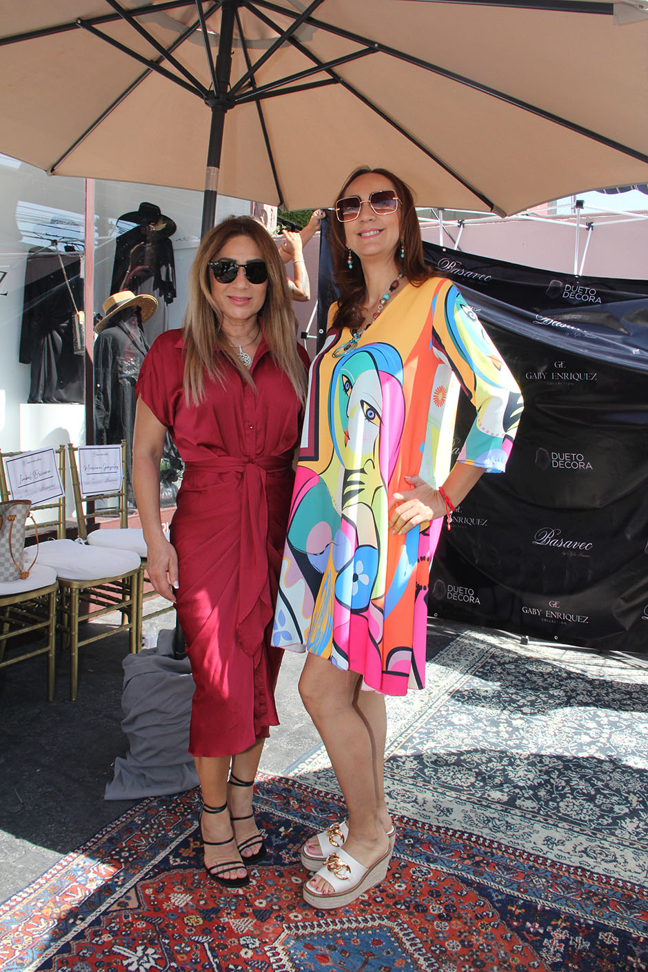 Fermina González y Cristina de Barragán