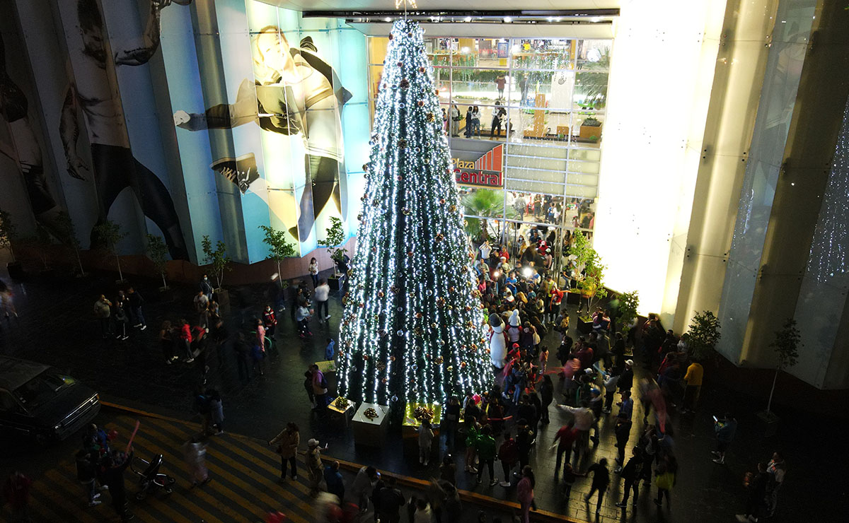 Encendido del árbol en Plaza Central